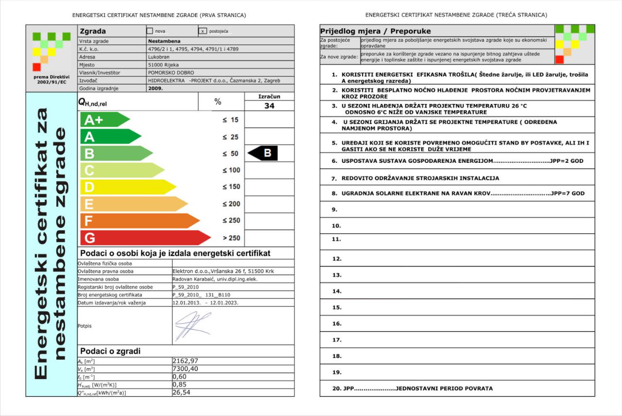 ENERGETSKO CERTIFICIRANJE OBJEKATA
