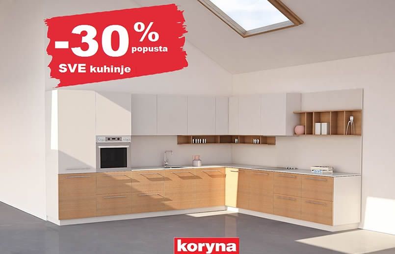 -30% popusta na SVE kuhinje do 30.04.2018.