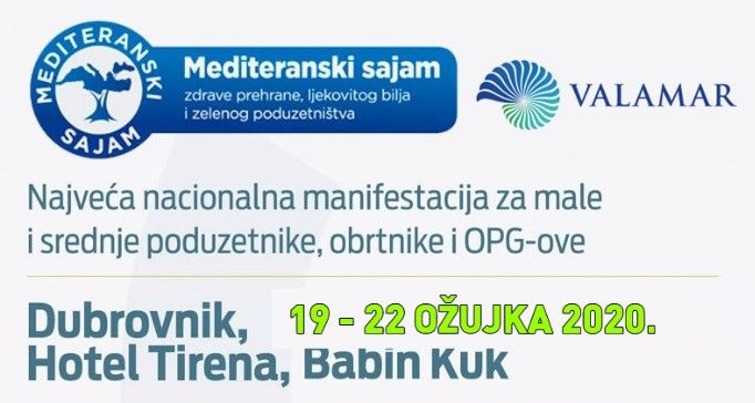 Izlagači, prijavite se na 17. Mediteranski sajam zdrave prehrane, ljekovitog bilja i zelenog poduzetništva